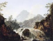 unknow artist A Cascade in the Tuauru Valley,Tahiti china oil painting reproduction